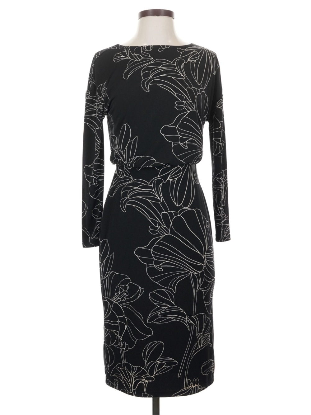Ann Taylor Floral Outline Dress